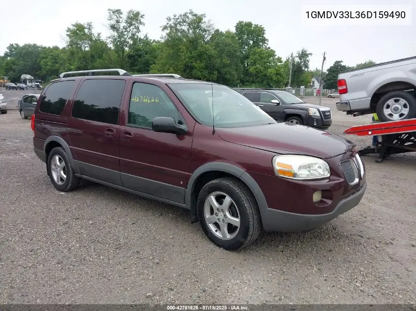 2006 Pontiac Montana Sv6 VIN: 1GMDV33L36D159490 Lot: 42761626
