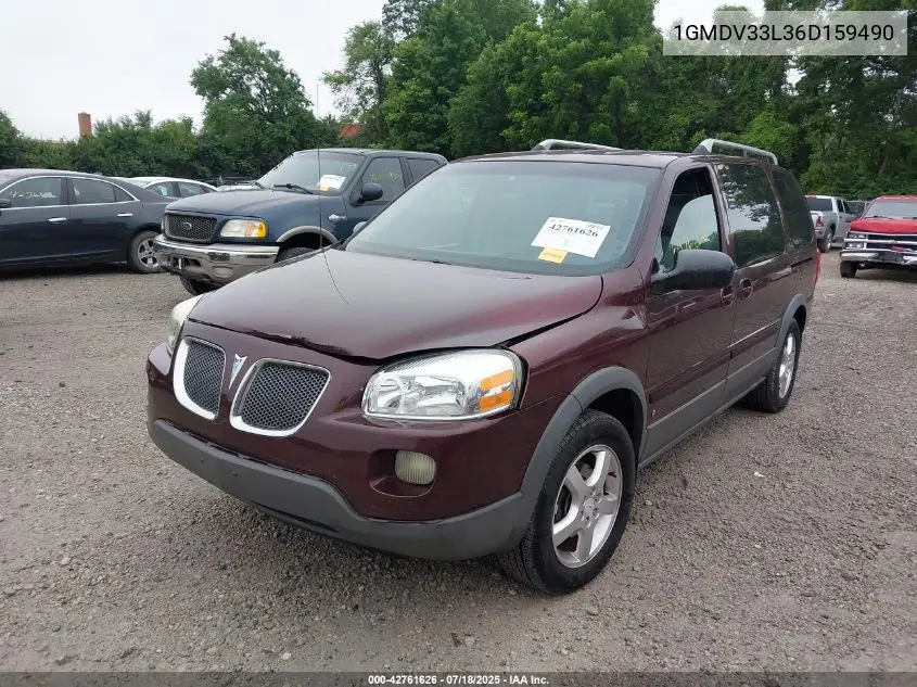 2006 Pontiac Montana Sv6 VIN: 1GMDV33L36D159490 Lot: 42761626