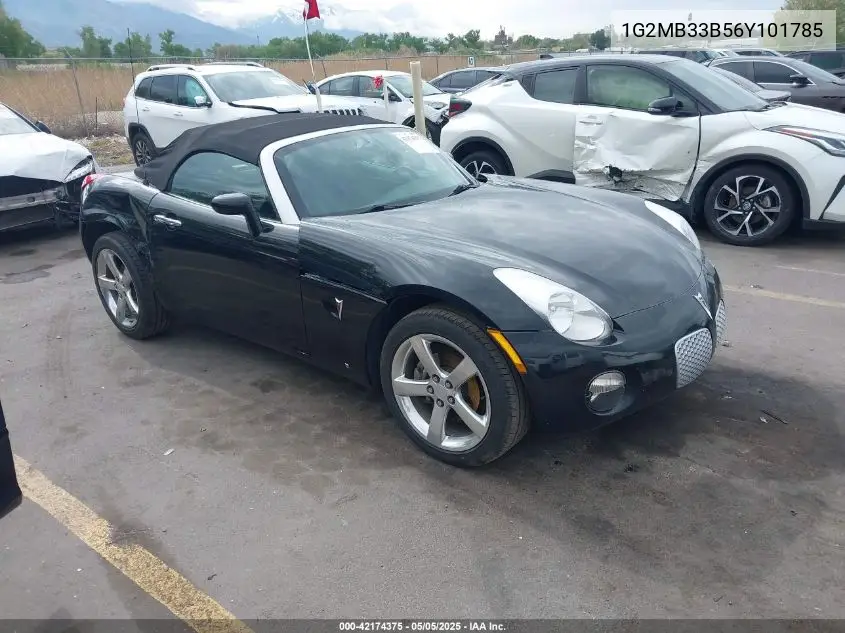 2006 Pontiac Solstice VIN: 1G2MB33B56Y101785 Lot: 42174375
