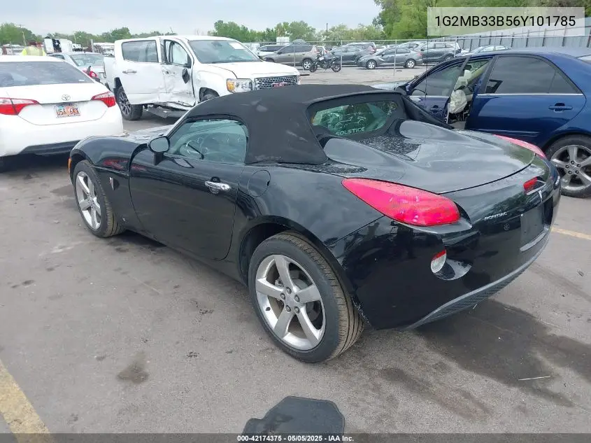 2006 Pontiac Solstice VIN: 1G2MB33B56Y101785 Lot: 42174375