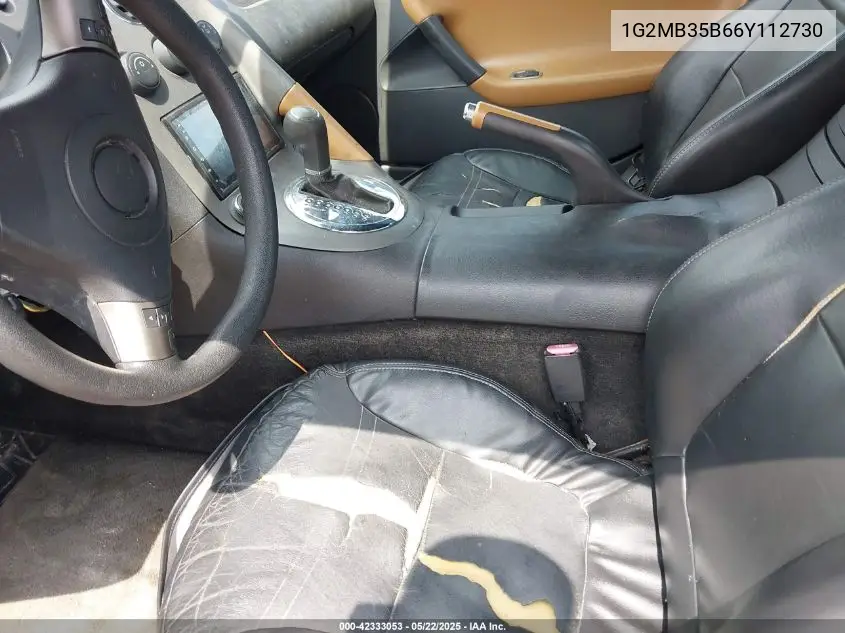 2006 Pontiac Solstice VIN: 1G2MB35B66Y112730 Lot: 42333053