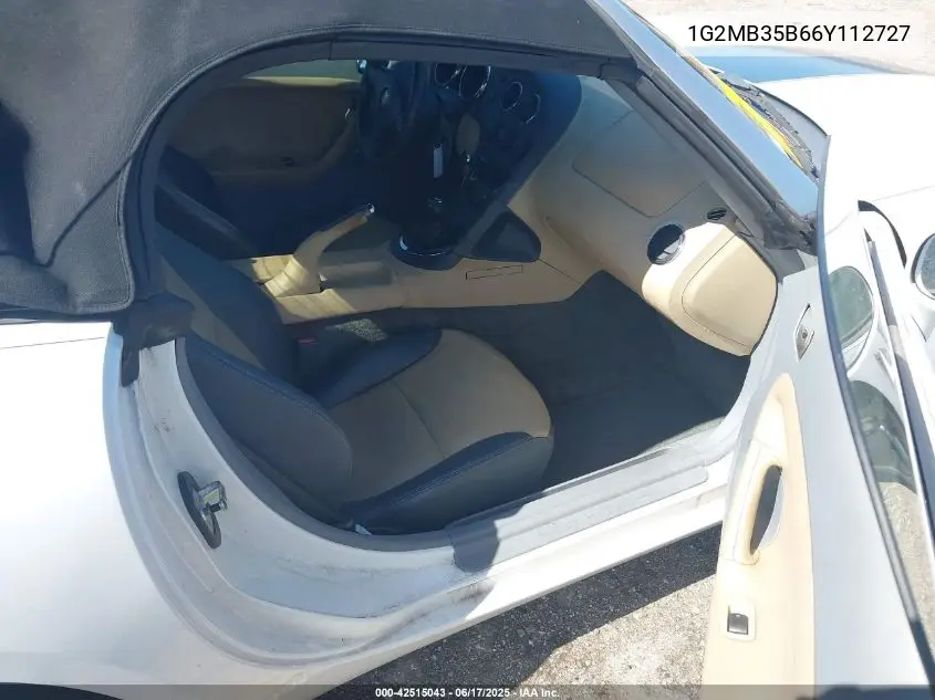 2006 Pontiac Solstice VIN: 1G2MB35B66Y112727 Lot: 42515043
