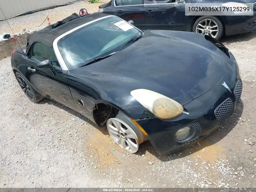2007 Pontiac Solstice Gxp VIN: 1G2MG35X17Y125299 Lot: 42168624