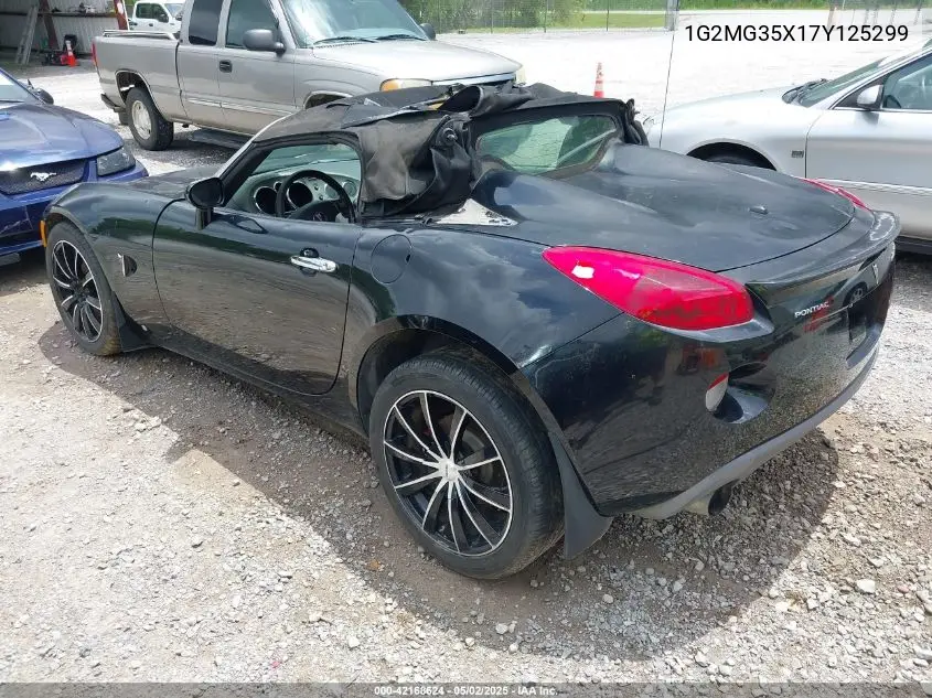 2007 Pontiac Solstice Gxp VIN: 1G2MG35X17Y125299 Lot: 42168624