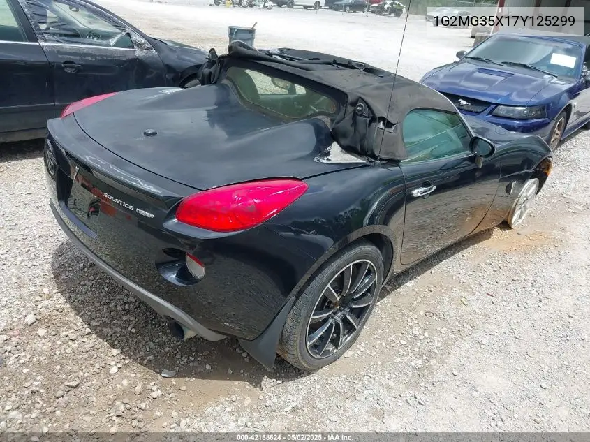 2007 Pontiac Solstice Gxp VIN: 1G2MG35X17Y125299 Lot: 42168624