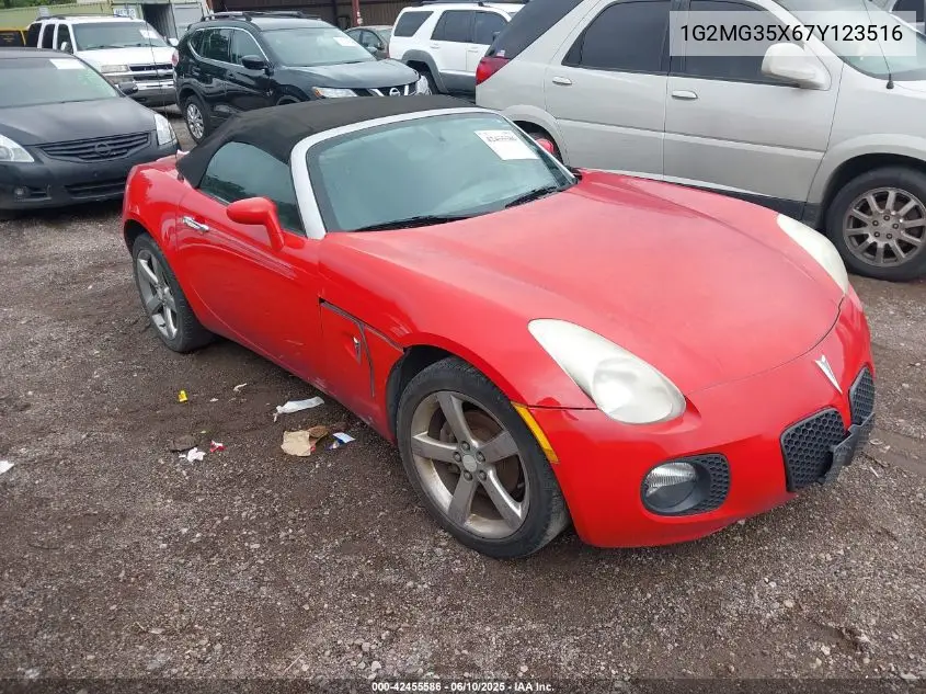 2007 Pontiac Solstice Gxp VIN: 1G2MG35X67Y123516 Lot: 42455586