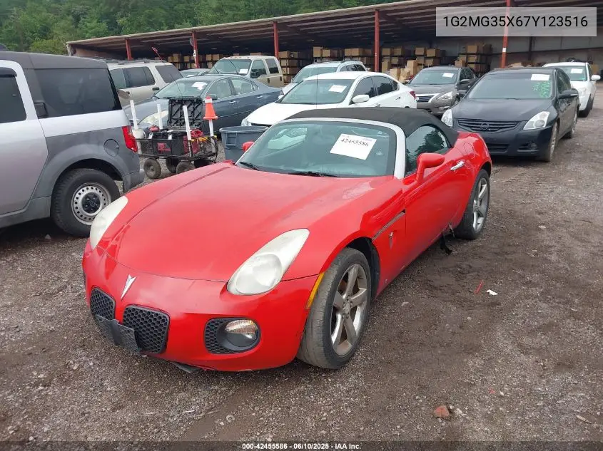 2007 Pontiac Solstice Gxp VIN: 1G2MG35X67Y123516 Lot: 42455586