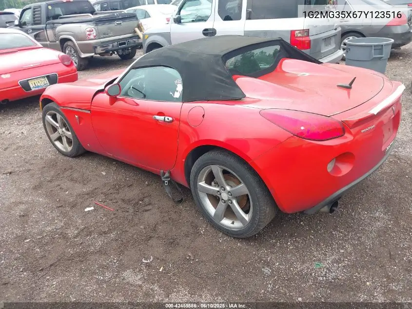 2007 Pontiac Solstice Gxp VIN: 1G2MG35X67Y123516 Lot: 42455586