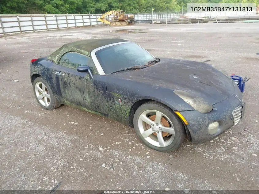 2007 Pontiac Solstice VIN: 1G2MB35B47Y131813 Lot: 42630917