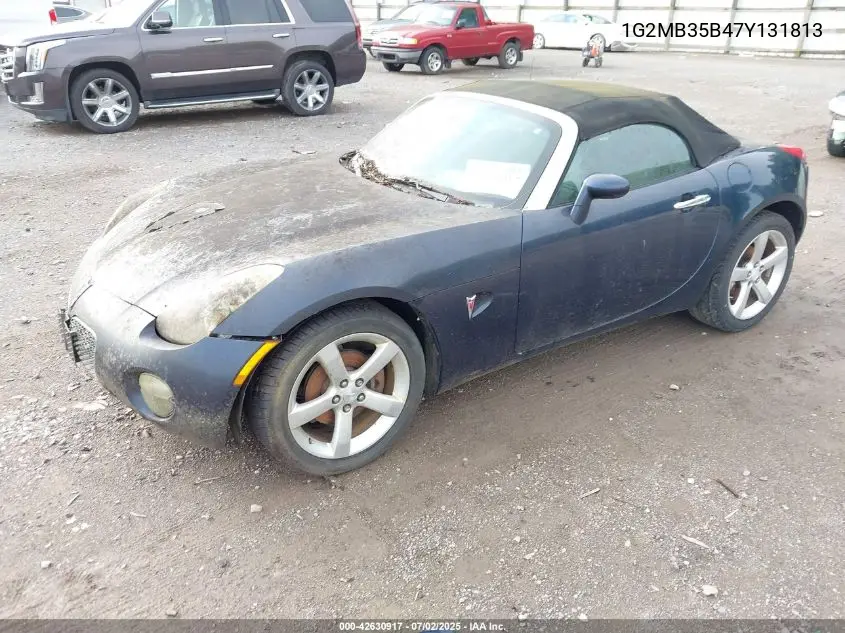 2007 Pontiac Solstice VIN: 1G2MB35B47Y131813 Lot: 42630917
