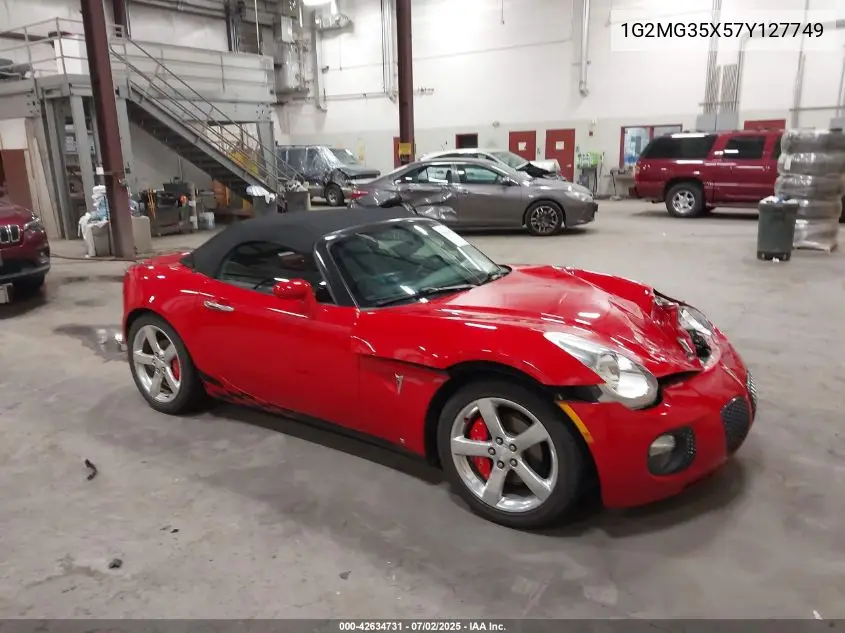 2007 Pontiac Solstice Gxp VIN: 1G2MG35X57Y127749 Lot: 42634731