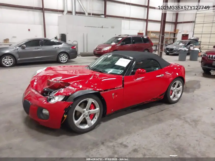 2007 Pontiac Solstice Gxp VIN: 1G2MG35X57Y127749 Lot: 42634731