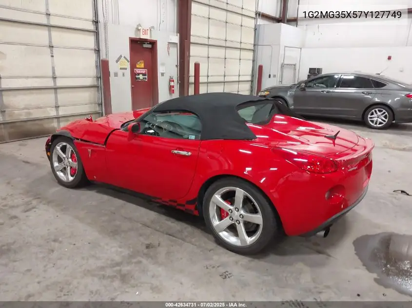 2007 Pontiac Solstice Gxp VIN: 1G2MG35X57Y127749 Lot: 42634731