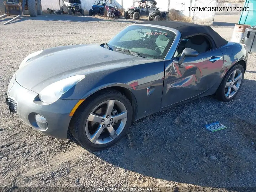 2008 Pontiac Solstice VIN: 1G2MC35BX8Y120300 Lot: 41571848