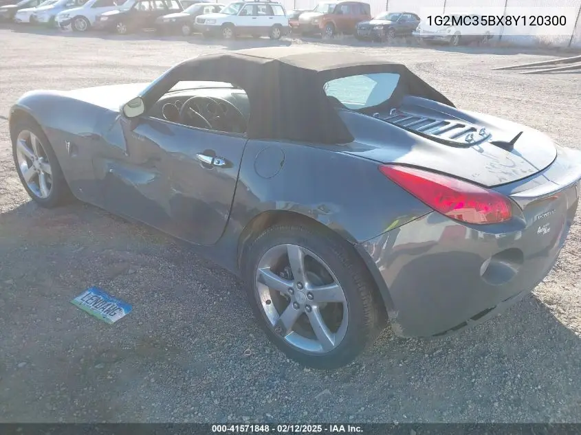 2008 Pontiac Solstice VIN: 1G2MC35BX8Y120300 Lot: 41571848