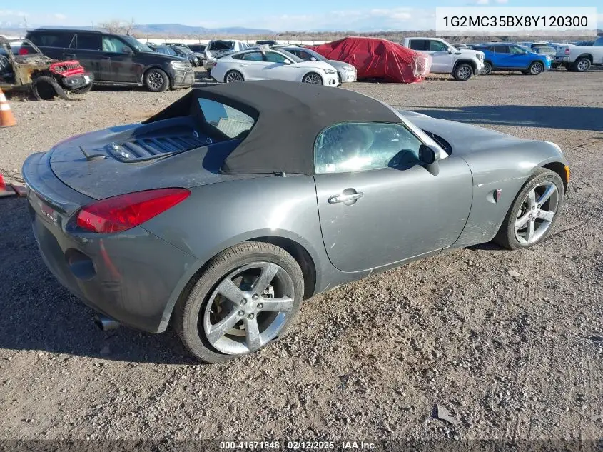 2008 Pontiac Solstice VIN: 1G2MC35BX8Y120300 Lot: 41571848