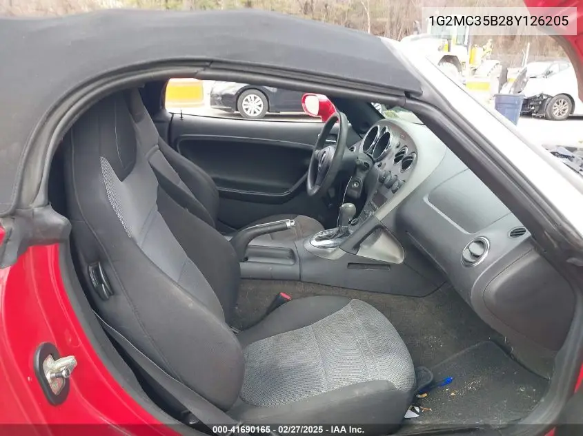 2008 Pontiac Solstice VIN: 1G2MC35B28Y126205 Lot: 41690165