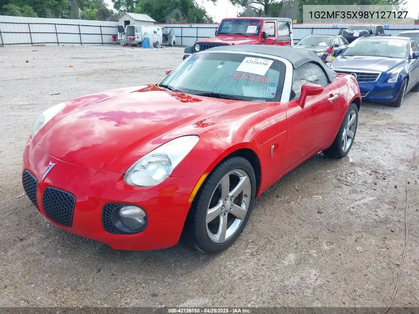 2008 Pontiac Solstice Gxp VIN: 1G2MF35X98Y127127 Lot: 42126150