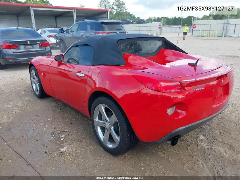 2008 Pontiac Solstice Gxp VIN: 1G2MF35X98Y127127 Lot: 42126150