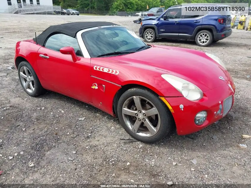 2008 Pontiac Solstice VIN: 1G2MC35B58Y118390 Lot: 42170824