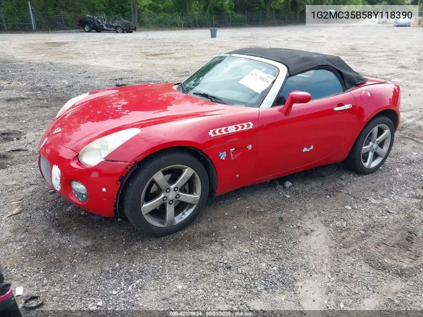 2008 Pontiac Solstice VIN: 1G2MC35B58Y118390 Lot: 42170824
