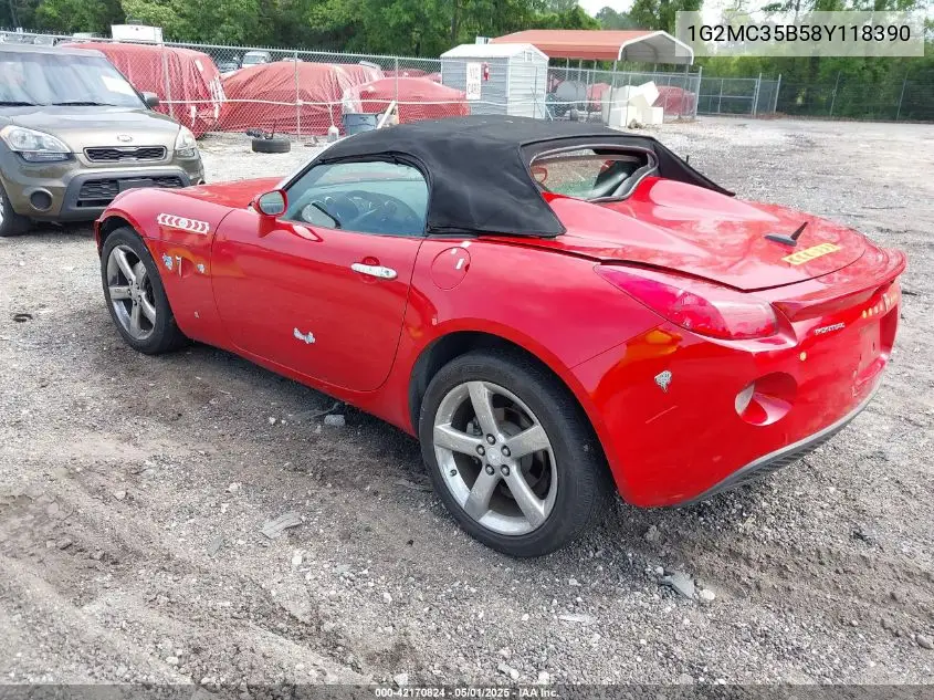 2008 Pontiac Solstice VIN: 1G2MC35B58Y118390 Lot: 42170824