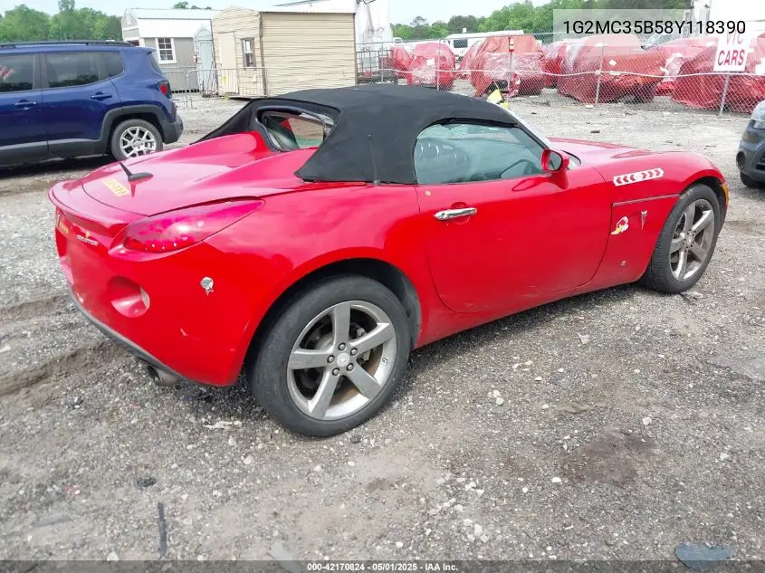 2008 Pontiac Solstice VIN: 1G2MC35B58Y118390 Lot: 42170824
