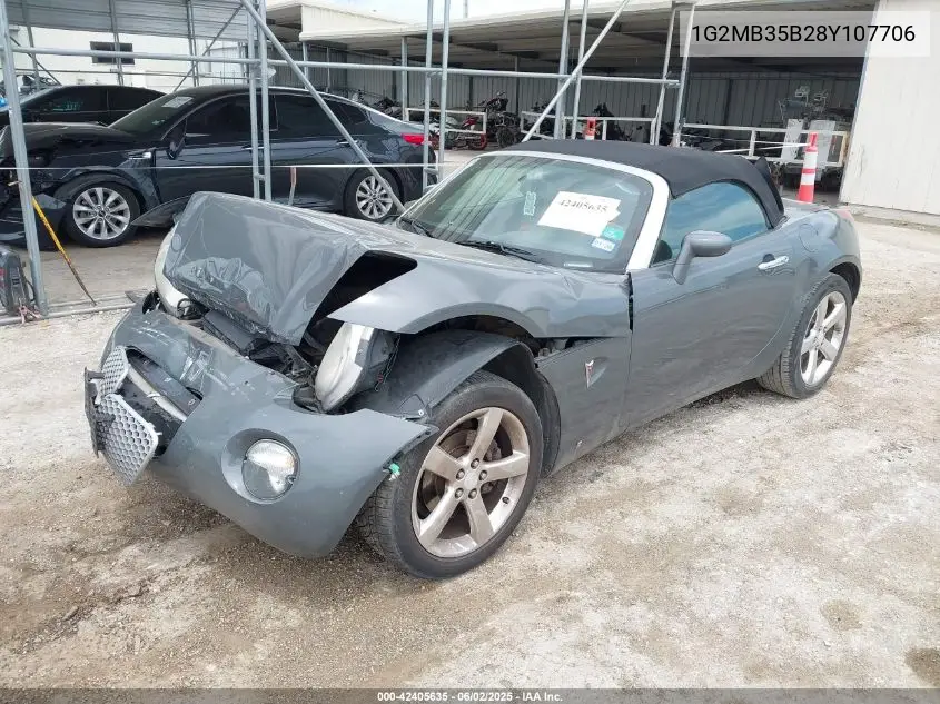 2008 Pontiac Solstice VIN: 1G2MB35B28Y107706 Lot: 42405635