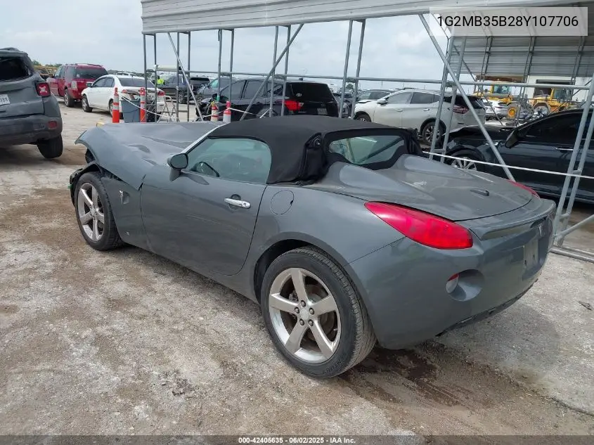 2008 Pontiac Solstice VIN: 1G2MB35B28Y107706 Lot: 42405635