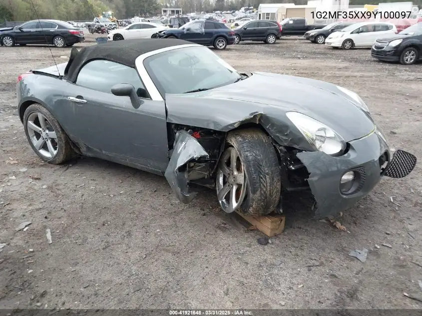 2009 Pontiac Solstice Gxp VIN: 1G2MF35XX9Y100097 Lot: 41921648