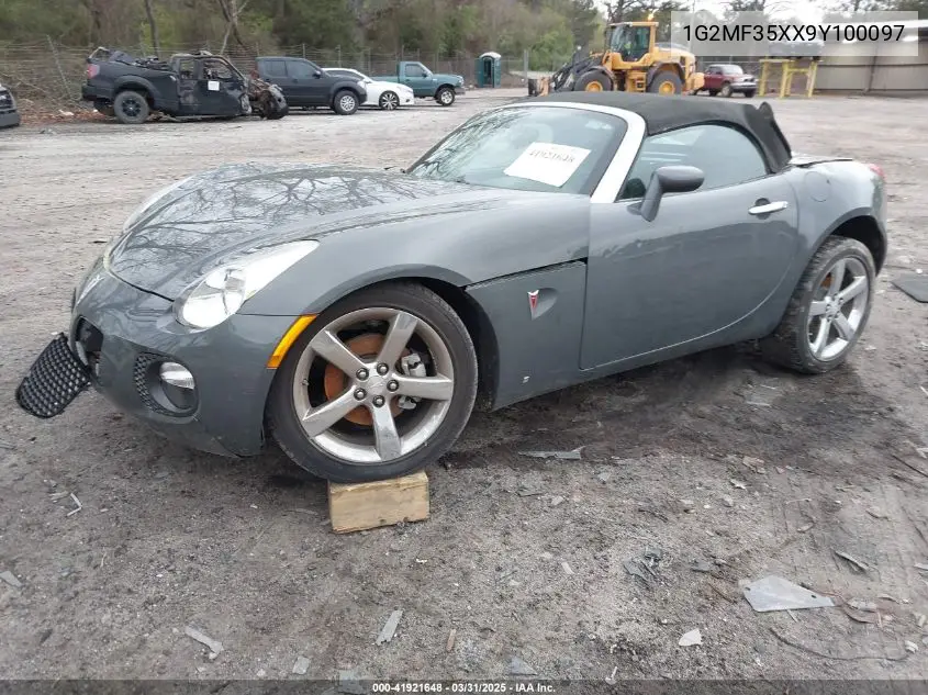 2009 Pontiac Solstice Gxp VIN: 1G2MF35XX9Y100097 Lot: 41921648