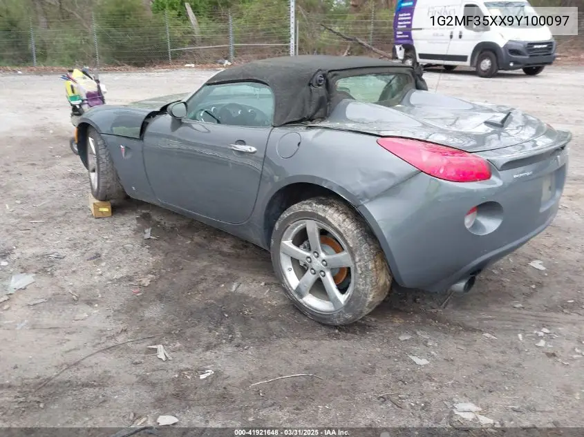 2009 Pontiac Solstice Gxp VIN: 1G2MF35XX9Y100097 Lot: 41921648