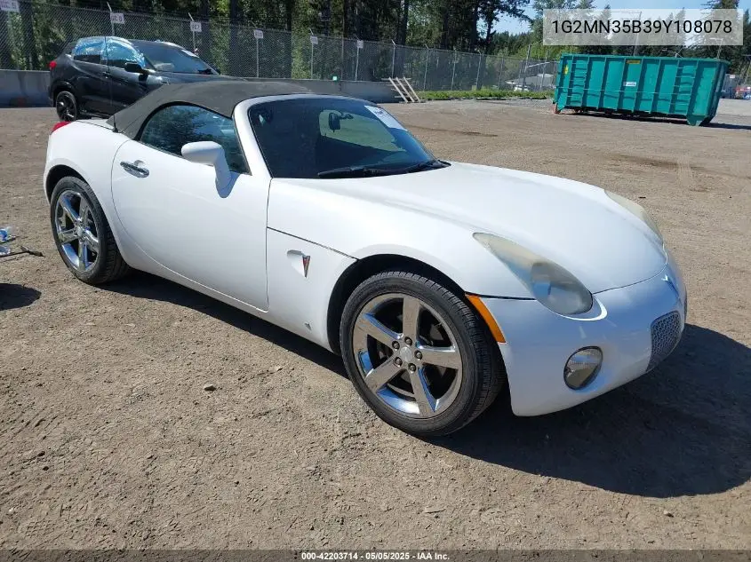 2009 Pontiac Solstice VIN: 1G2MN35B39Y108078 Lot: 42203714