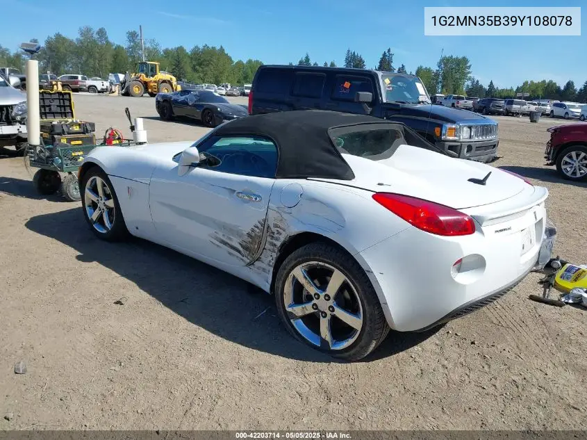 2009 Pontiac Solstice VIN: 1G2MN35B39Y108078 Lot: 42203714