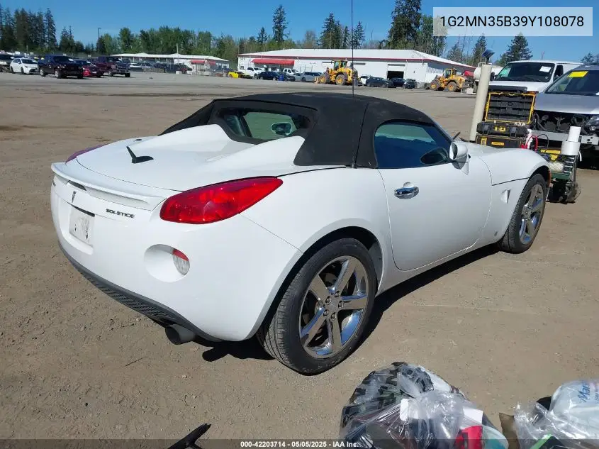 2009 Pontiac Solstice VIN: 1G2MN35B39Y108078 Lot: 42203714