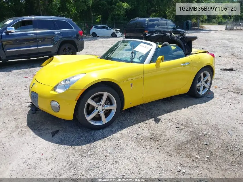 2009 Pontiac Solstice VIN: 1G2MB35B99Y106120 Lot: 42552171