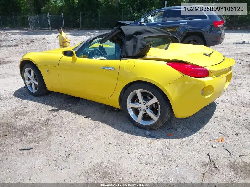 2009 Pontiac Solstice VIN: 1G2MB35B99Y106120 Lot: 42552171