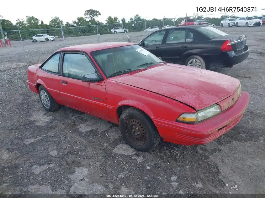 1994 Pontiac Sunbird Le VIN: 1G2JB14H6R7540871 Lot: 42214310