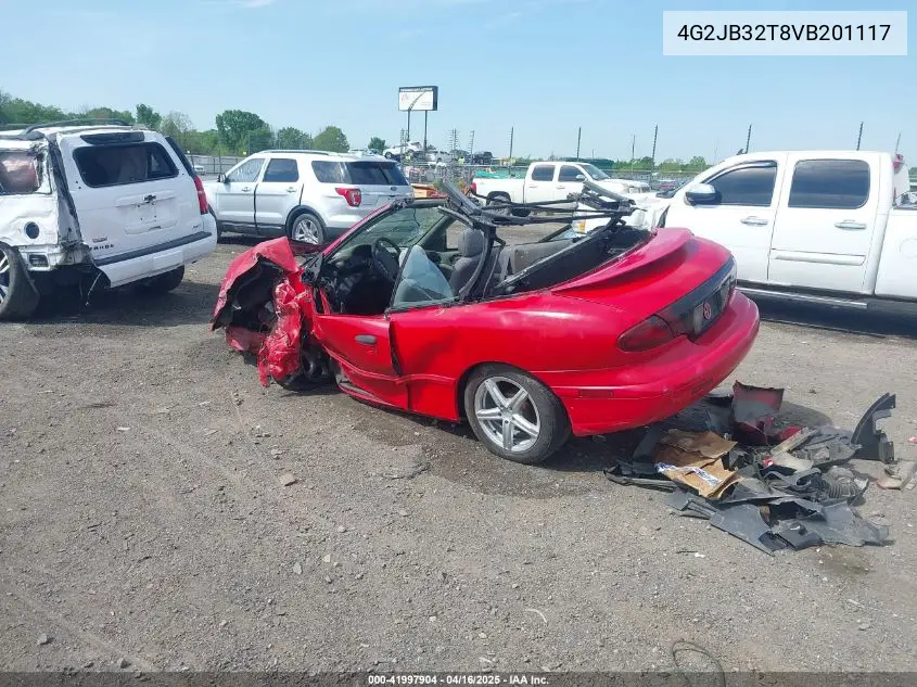 1997 Pontiac Sunfire Se VIN: 4G2JB32T8VB201117 Lot: 41997904