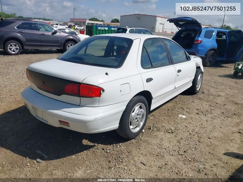 1997 Pontiac Sunfire Se VIN: 1G2JB5247V7501255 Lot: 42177041