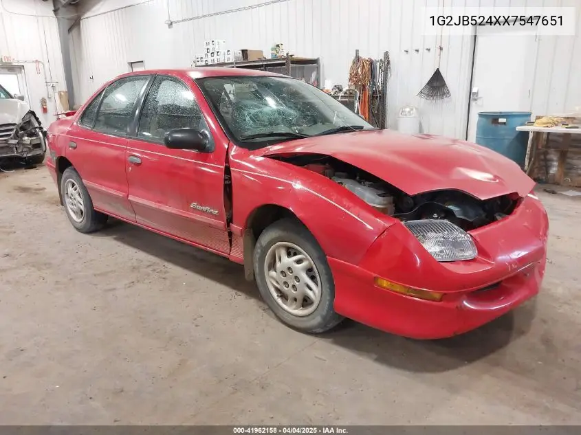 1999 Pontiac Sunfire Se VIN: 1G2JB524XX7547651 Lot: 41962158