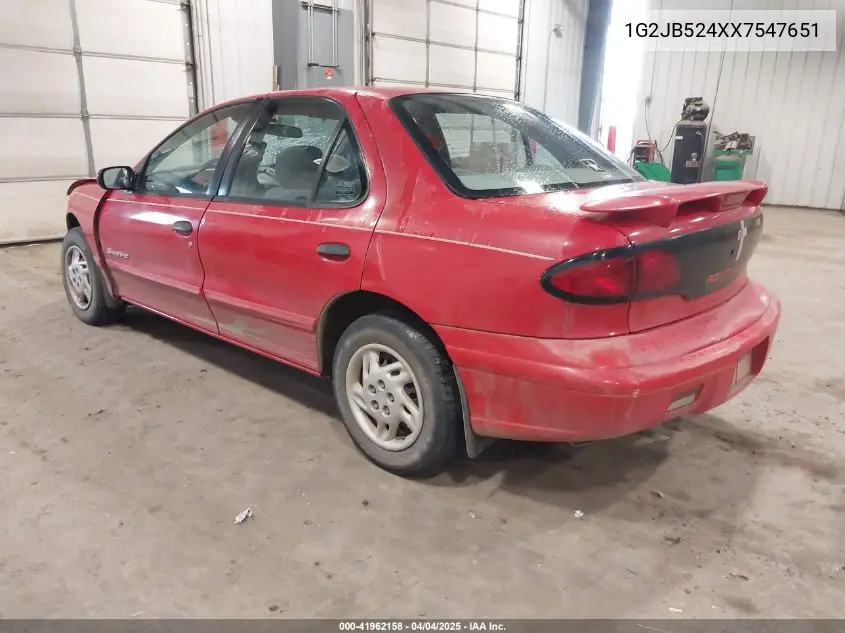1999 Pontiac Sunfire Se VIN: 1G2JB524XX7547651 Lot: 41962158