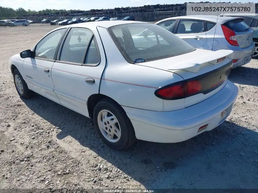 1999 Pontiac Sunfire Se VIN: 1G2JB5247X7575780 Lot: 42143427