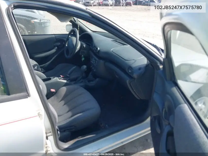 1999 Pontiac Sunfire Se VIN: 1G2JB5247X7575780 Lot: 42143427