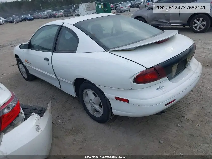 1999 Pontiac Sunfire Se VIN: 1G2JB1247X7582141 Lot: 42198418