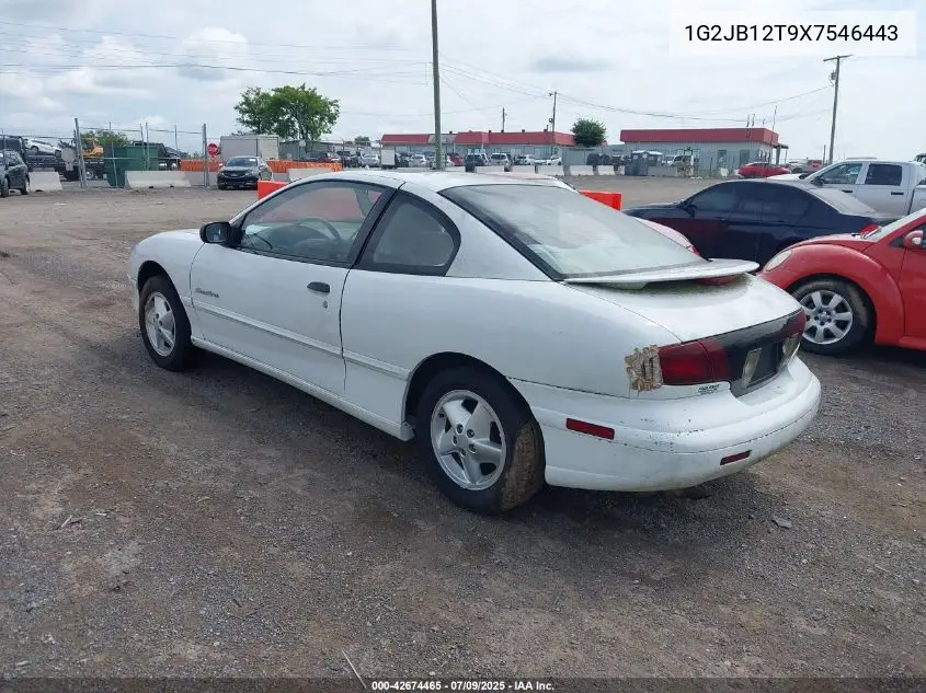 1999 Pontiac Sunfire Se VIN: 1G2JB12T9X7546443 Lot: 42674465