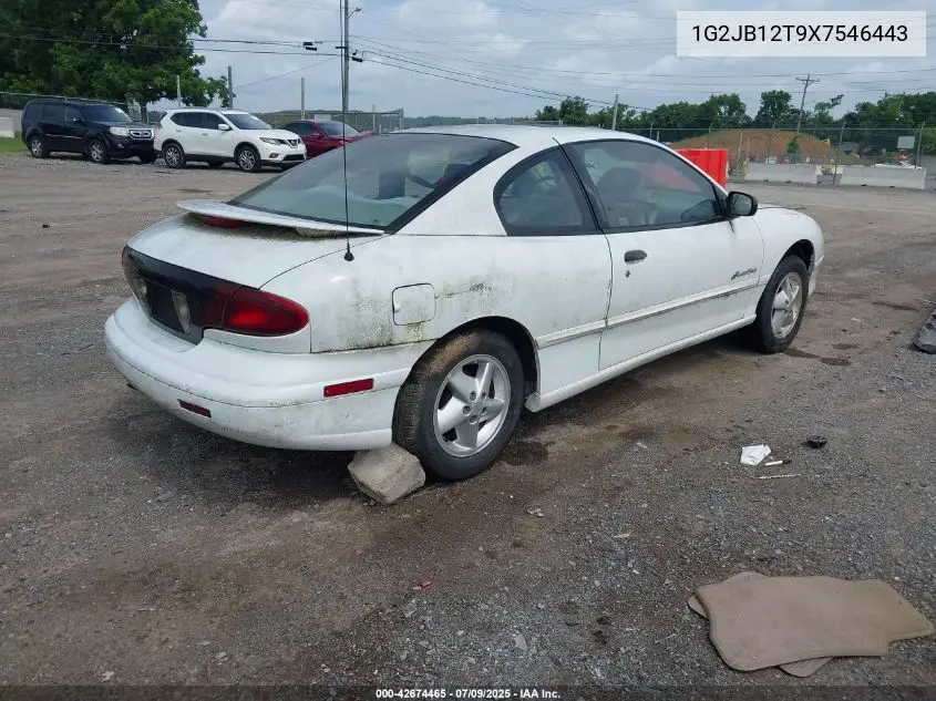 1999 Pontiac Sunfire Se VIN: 1G2JB12T9X7546443 Lot: 42674465