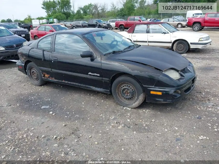 2001 Pontiac Sunfire Se VIN: 1G2JB124717169644 Lot: 42659979