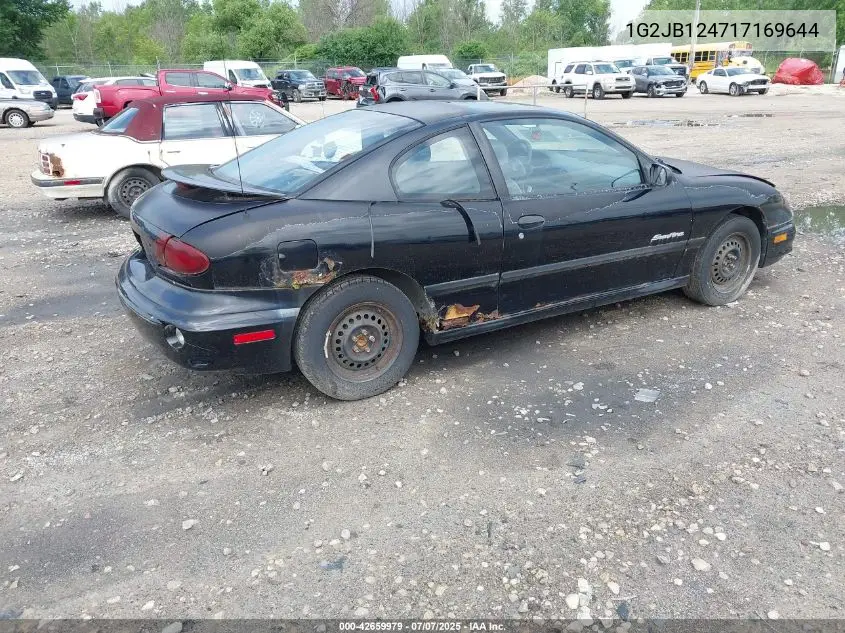 2001 Pontiac Sunfire Se VIN: 1G2JB124717169644 Lot: 42659979