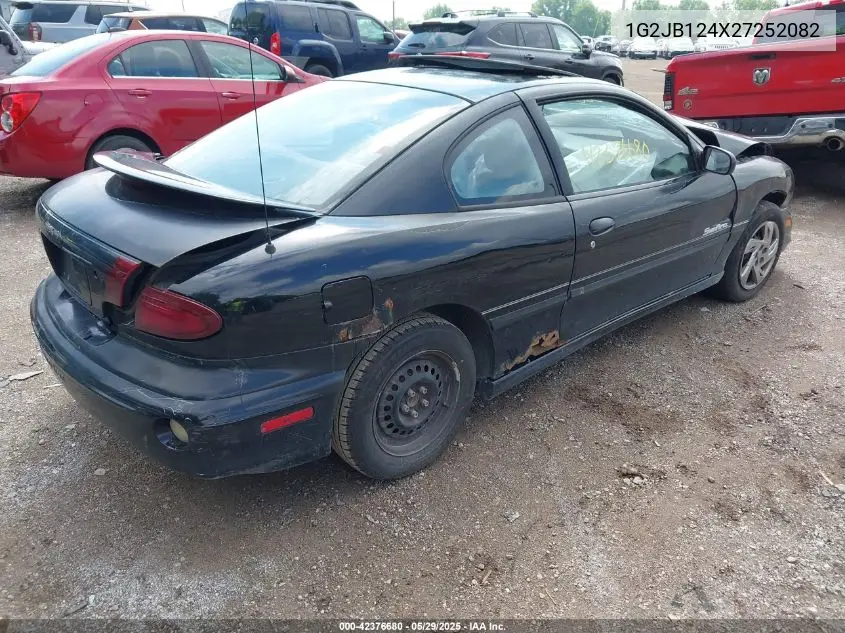 2002 Pontiac Sunfire Se VIN: 1G2JB124X27252082 Lot: 42376680